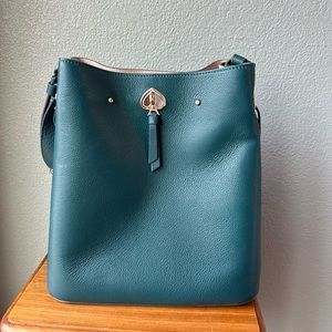 Kate Spade Marti Large Bucket Bag | teal | like new